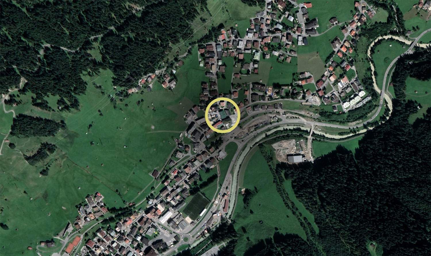 Lage / Location Reselehof Hotel St. Anton